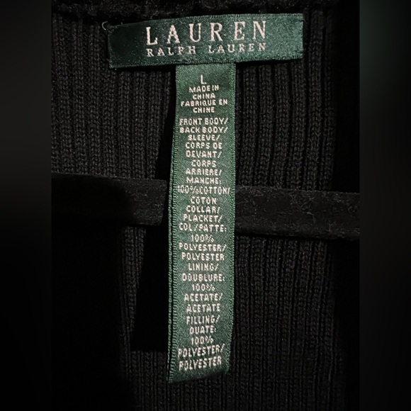 Ralph Lauren Black Knit Cardigan - Picture 3 of 5